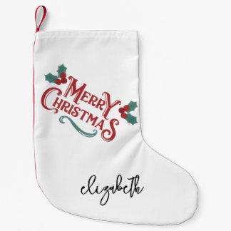 Personalized Christmas Stocking|Custom Decoration Kleiner Weihnachtsstrumpf