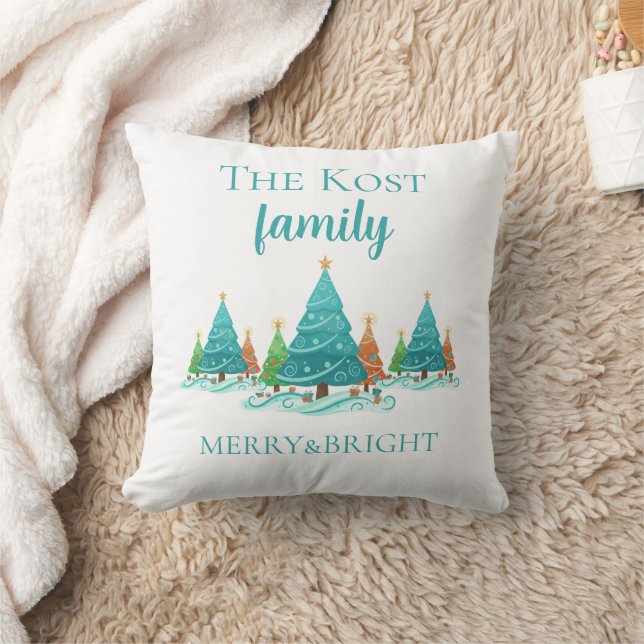 Personalized Christmas Throw Pillow Kissen (Decke)