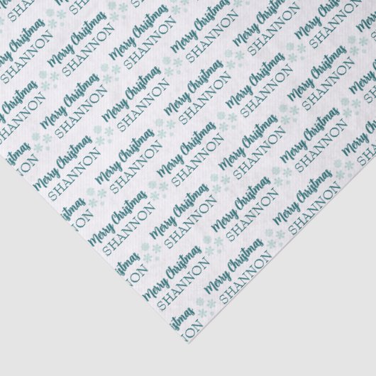 Personalized Christmas Tissue Paper Seidenpapier (Detail)