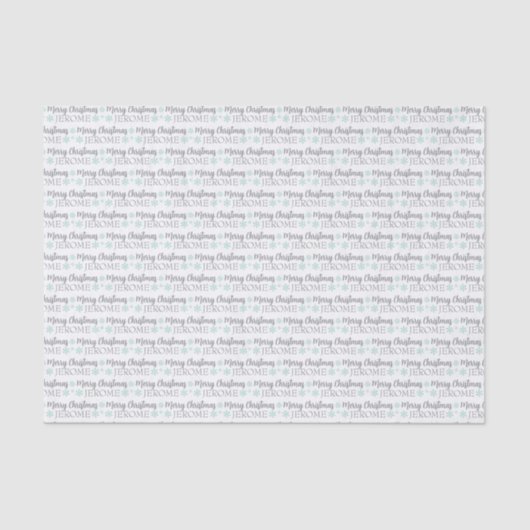 Personalized Christmas Tissue Paper Seidenpapier (Vorderseite)