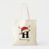 Personalized Christmas Tote Bag for Employees Tragetasche (Vorne)