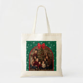 Personalized Christmas Tote Bag with Custom Photo  Tragetasche (Vorne)