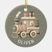 Personalized Christmas Train for Kids  Keramik Ornament (Vorne)