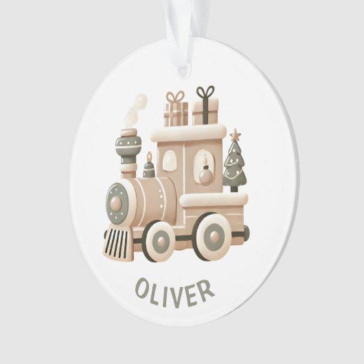 Personalized Christmas Train for Kids  Ornament (Vorderseite)