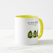 Personalized Christmas Tree  "Best Friend Ever"  Tasse (VorderseiteRechts)