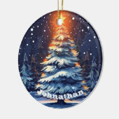 Personalized Christmas Tree Ornament Glowing (Links)