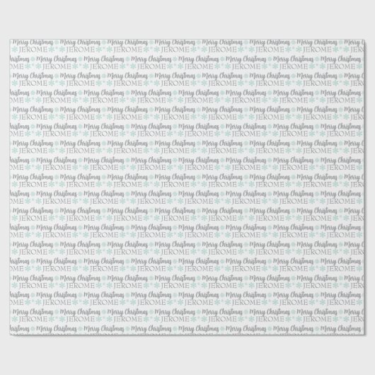 Personalized Christmas Wrapping Paper Geschenkpapier (Flach)
