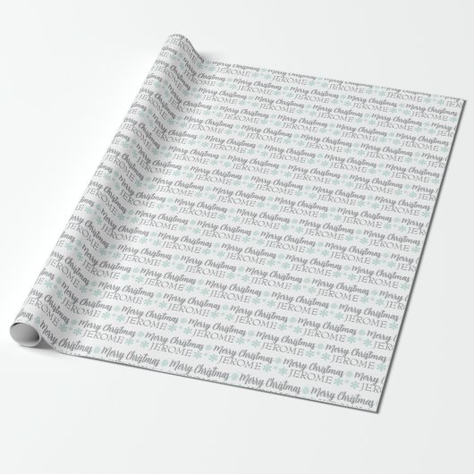 Personalized Christmas Wrapping Paper Geschenkpapier (Ungerollt)