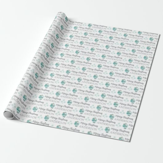 Personalized Christmas Wrapping Paper Geschenkpapier (Ungerollt)