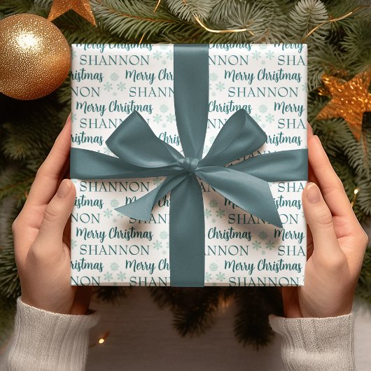 Personalized Christmas Wrapping Paper Geschenkpapier