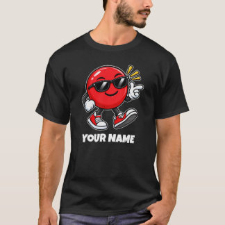Personalized Circle Name & Custom Text T-Shirt