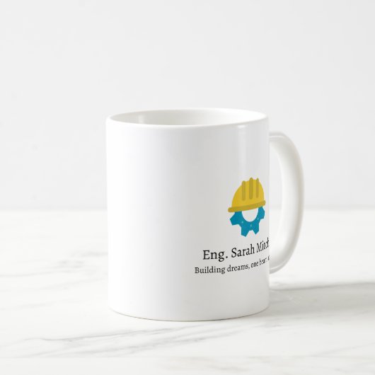 Personalized Civil Engineer Definition Funny Kaffeetasse (VorderseiteRechts)