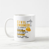 Personalized Civil Engineer Definition Funny Kaffeetasse (Links)