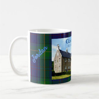Personalized Clan Boyle's Kelburn Castle & Tartan Kaffeetasse