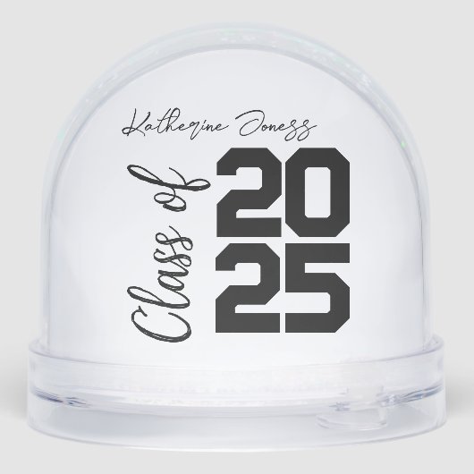 Personalized Class of 2025,A Timeless Graduation  Schneekugeln (Rückseite)