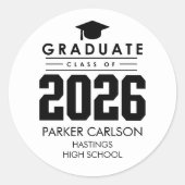 Personalized Class of 2026 Graduation Sticker (Vorderseite)