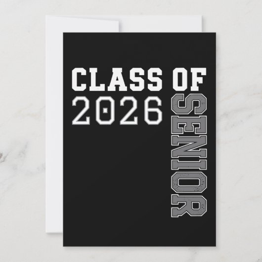Personalized Class Of 2026 Senior Graduation Einladung (Vorderseite)