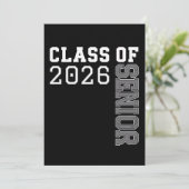 Personalized Class Of 2026 Senior Graduation Einladung (Stehend Vorderseite)