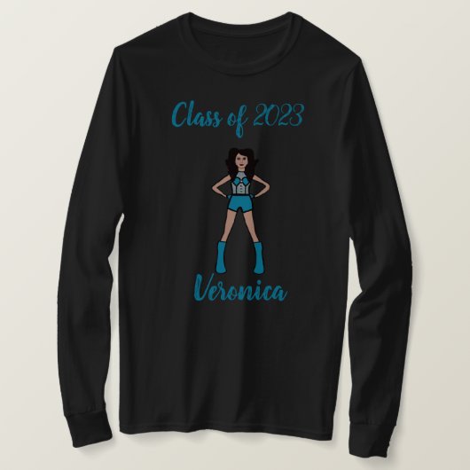 Personalized Class of Majorette Shirt Teal (Design vorne)