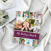 Personalized Class Photo Collage Teacher Notizblock