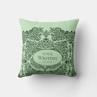 Personalized Classic Elegant Damask Botanical Kissen