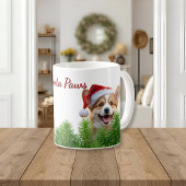 Personalized Classic Mug – Santa Paws Corgi Design Kaffeetasse