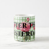 Personalized classic tartan green country style kaffeetasse (Mittel)