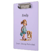 Personalized Clipboard – Back to School Klemmbrett (Links)