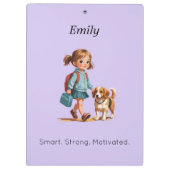 Personalized Clipboard – Back to School Klemmbrett (Rückseite)