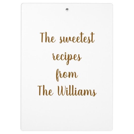 Personalized Clipboard Klemmbrett (Rückseite)