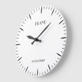 Personalized Clock Designed for Bold Brand Impact Große Wanduhr (Winkel)