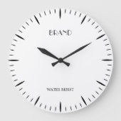 Personalized Clock Designed for Bold Brand Impact Große Wanduhr (Vorderseite)