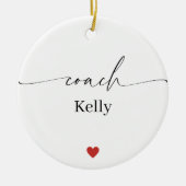 Personalized Coach Ornament • Name & Message (Vorne)