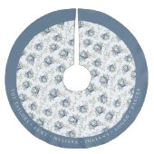 Personalized Coastal Crab Christmas Lights Polyester Weihnachtsbaumdecke (Vorderseite)