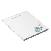 Personalized Coastal Stationery Watercolor Octopus Notizblock (angewinkelt)