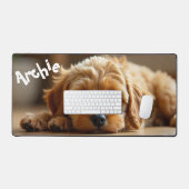 Personalized Cockapoo Puppy Desktop Mat Schreibtischunterlage (Tastatur & Maus)