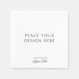 Personalized Cocktail Napkins Add Your Own Design Serviette