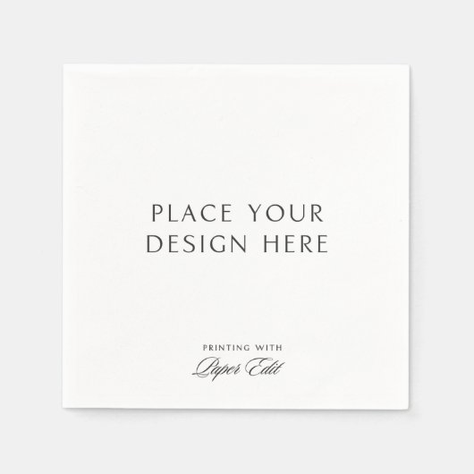 Personalized Cocktail Napkins Add Your Own Design Serviette (Vorderseite)