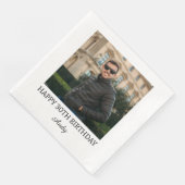 Personalized Cocktail Napkins for Birthday Party  Serviette (Ecke)