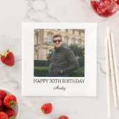 Personalized Cocktail Napkins for Birthday Party  Serviette (Beispiel)