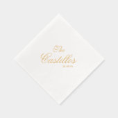 Personalized Cocktail Wedding Servietten Mit Folie (Rechts)