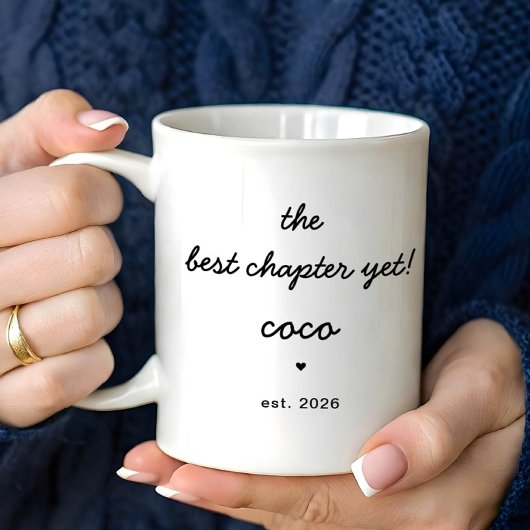 Personalized Coco Mug Best Chapter Yet Kaffeetasse