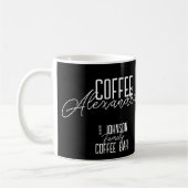 Personalized Coffee Bar Black and White Kaffeetasse (Links)