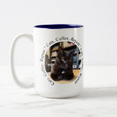 Personalized Coffee Cat Mug Zweifarbige Tasse (Links)