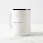 Personalized Coffee Cup Gift Zweifarbige Tasse (Vorderseite Links)