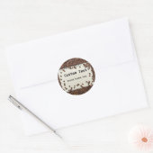 Personalized Coffee Journal Label Runder Aufkleber (Umschlag)