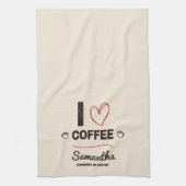Personalized Coffee Lover Kitchen Decor Geschirrtuch (Vertikal)
