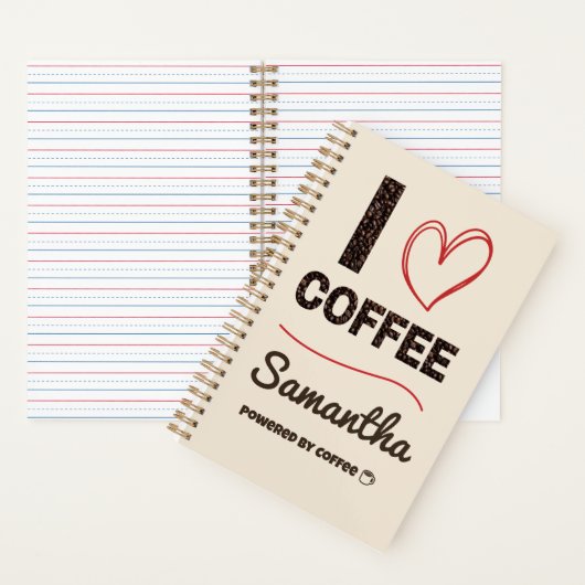 Personalized Coffee Lover Notebook Notizblock (Innen)