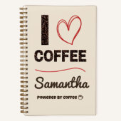 Personalized Coffee Lover Notebook Notizblock (Vorderseite)