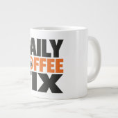 Personalized Coffee Mug – (Name)'s Morning Fuel Jumbo-Tasse (Vorderseite Rechts)
